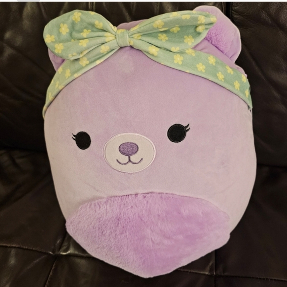 Squishmallows 16" Plush, big! Nwt Silvy purple bear